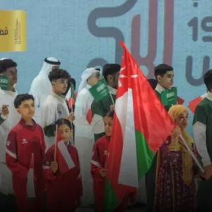 بعثة سلطنة عُمان تشارك في حفل افتتاح دورة الألعاب الخليجية الأولى بدبي