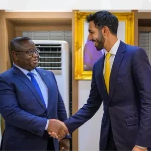 شخبوط بن نهيان آل نهيان يلتقي رئيس سيراليون