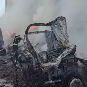 فيديو. قصف روسي يستهدف خاركيف: قتيل و 9 مصابين بينهم طفل