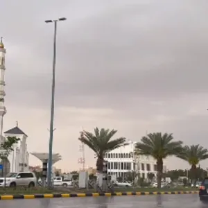 هطول أمطار متوسطة في محافظة حفر الباطن