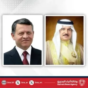 الملك يتلقى برقية شكر جوابية من العاهل الأردني