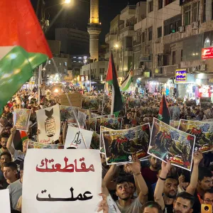 مسيرات حاشدة في الأردن تنديدا باستمرار الحرب "الإسرائيلية" على غزة