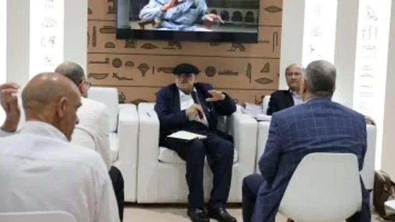 جناح مصر يستعرض مسيرة إبداع يوسف القعيد في 80 عامًا بمعرض أبو ظبي للكتاب