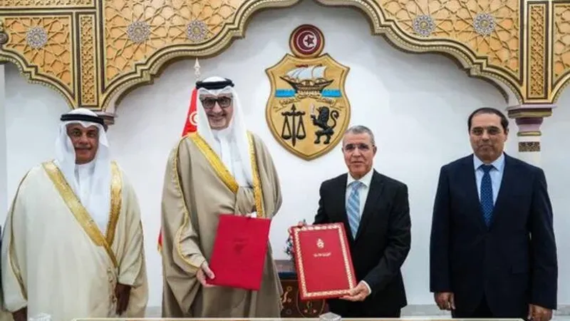 توقيع اتفاق بين الحكومة التونسية ونظيرتها البحرينية بشأن تبادل قطعتيْ أرض مُعدّتيْن لبناء مقرّين جديدين لسفارتيهما