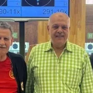 عمر أكيد يحقق إنجازاً كبيراً فى بطولة كأس العالم للرماية بأذربيجان.