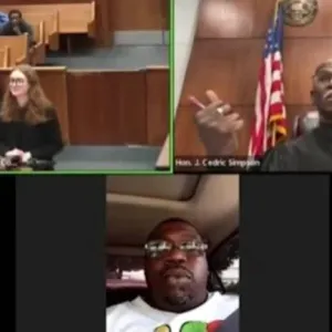 شاهد: شخص يحضر جلسة محاكمته عبر "زوم".. وعندما رأى القاضي تصرفه كانت المفاجأة!