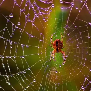 علماء الفيزياء يثبتون أن نسيج العنكبوت عبارة عن "ميكروفون" طبيعي حساس للغاية