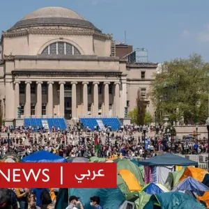 جامعة كولومبيا: المتظاهرون في تحدٍّ للموعد النهائي لمغادرة الحرم الجامعي | بي بي سي نيوز عربي