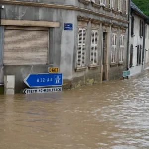 عاصفة مطرية قوية تضرب ولاية موزيل الفرنسية