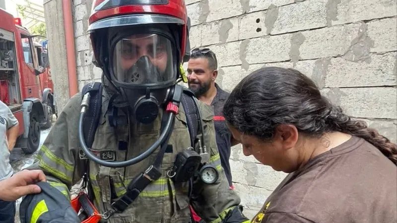 انتهاء عمليات الاطفاء والتبريد داخل معمل الألومنيوم في عمشيت
