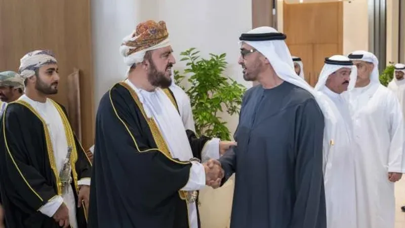 بالصور.. السيد أسعد ينقل تعازي جلالة السلطان إلى رئيس دولة الإمارات