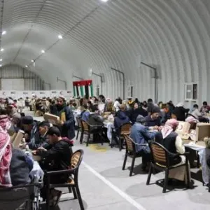 الهلال الأحمر الإماراتي ينفذ مشروع إفطار صائم للاجئين السوريين في مريجيب الفهود