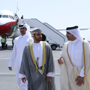 وزير الثقافة والرياضة والشباب بـ #سلطنة_عمان يصل إلى الدوحة لحضور افتتاح معرض الدوحة الدولي للكتاب في دورته الـ 33