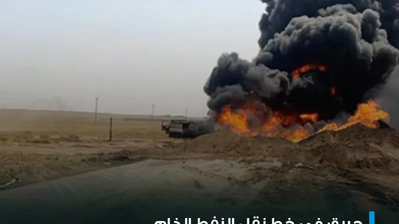 سانا: حريق في خط نقل النفط الخام شرقي الفرقلس بسوريا وفرق الإطفاء تعمل على إخماده