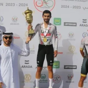 عبدالله الحمادي يحرز لقب «فردي الدراجات»