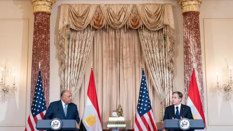 واشنطن: بلينكن شكر سامح شكري على جهوده لتعزيز العلاقات بين الشعبين الأمريكي والمصري