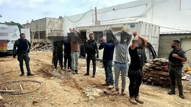 اعتقال 9 عمال من الضفة الغربية في الداخل المحتل