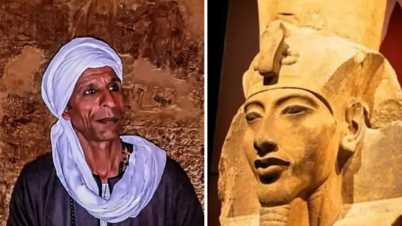 ما السر وراء الشبه الكبير بين حارس مقبرة أخناتون والفرعون المصري الشهير؟