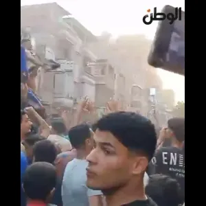 احتفالات جمهور نادي بيلا بعد الفوز على بلطيم والصعود للممتاز «ب»