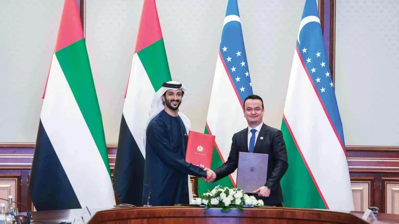 الإمارات وأوزبكستان تتفقان على تنمية الشراكة الاقتصادية