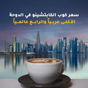 فيديو الشرق|   سعر كوب الكابتشينو في الدوحة الأغلى عربياً والرابع عالمياً