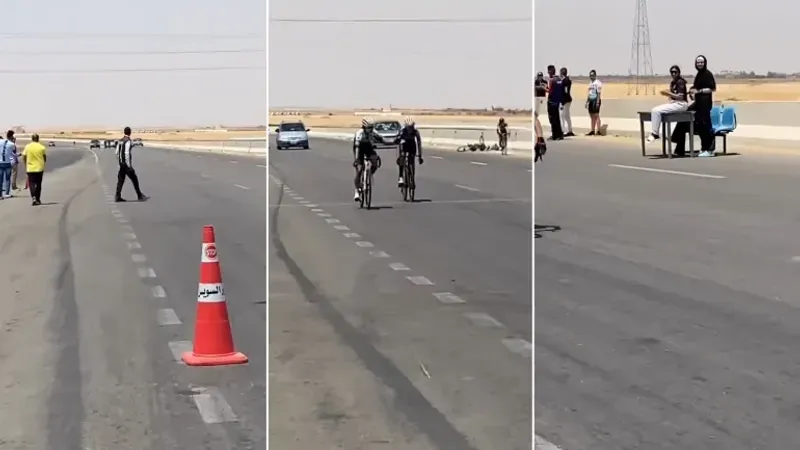 سائقة دراجة مصرية تُسقط زميلتها خلال سباق.. وفتح تحقيق في الواقعة