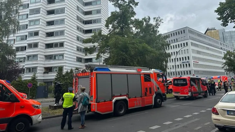 جرحى جراء حريق اندلع بمبنى شاهق في برلين