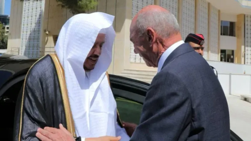 رئيس مجلس الشورى يلتقي رئيس مجلس الأعيان الأردني
