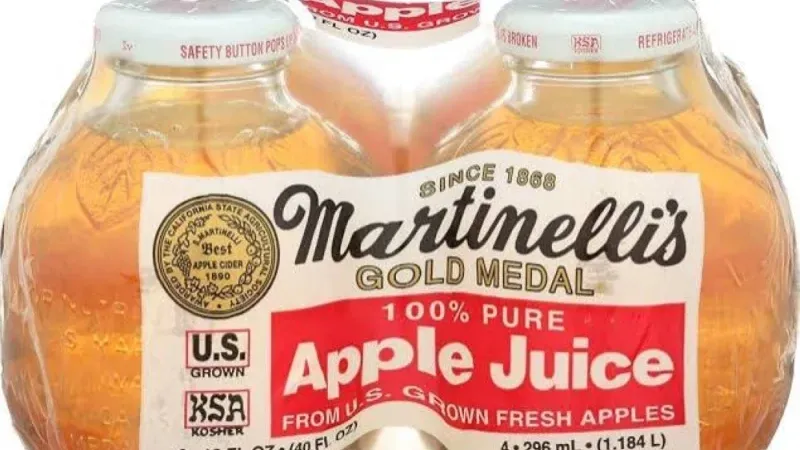شركة "مارتينيلي" الأمريكية تسحب كميات كبيرة من عصير التفاح بعد العثور على مستويات مرتفعة من الزرنيخ