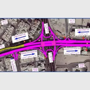 المرور: افتتاح إشارة تقاطع الدائري الثالث من طريق الاستقلال «30»