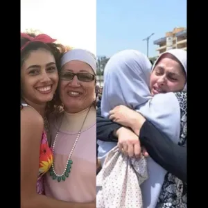 «هتسبيني لمين يا حبيبتي».. انهيار ريم أحمد في عزاء والدتها بمسجد الحامدية الشاذلية