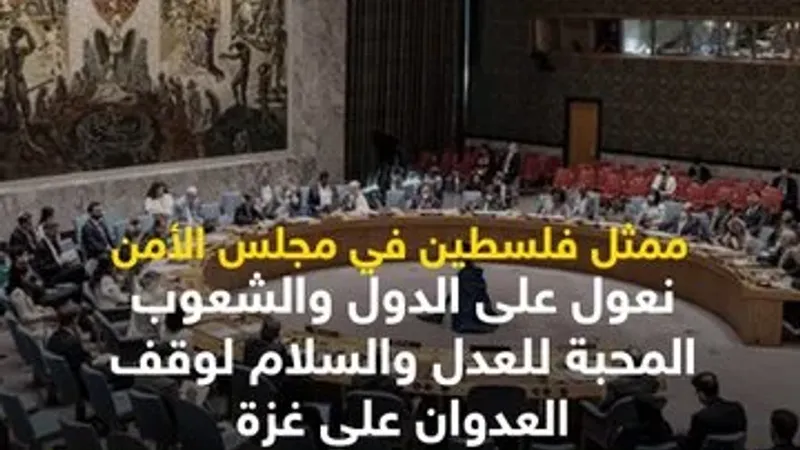 ممثل فلسطين في مجلس الأمن: منح فلسطين العضوية الكاملة في الأمم المتحدة سيرفع الظلم عن الفلسطينيين وسيدعم الاستقرار في المنطقة   #سوشال_سكاي