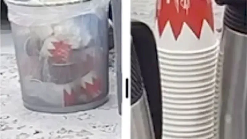 مطالبة بوقف بيع أكواب تحمل علم البحرين
