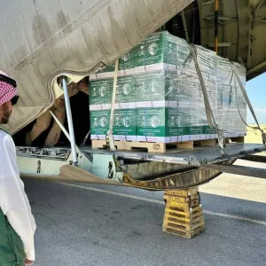 وصول الطائرة السعودية الـ51 لإغاثة متضرري غزة