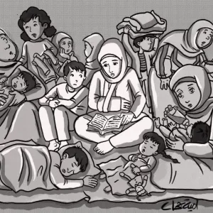 أمية جحا تكتب: يوميات فنانة تشكيلية من غزة نزحت قسرا إلى عنبر الولادة القيصرية (5)