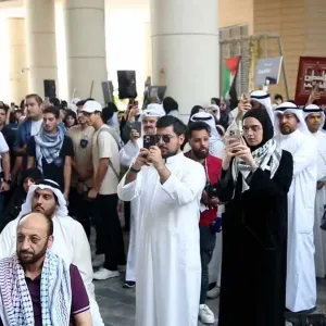 طلبة الكويت ينتصرون لفلسطين