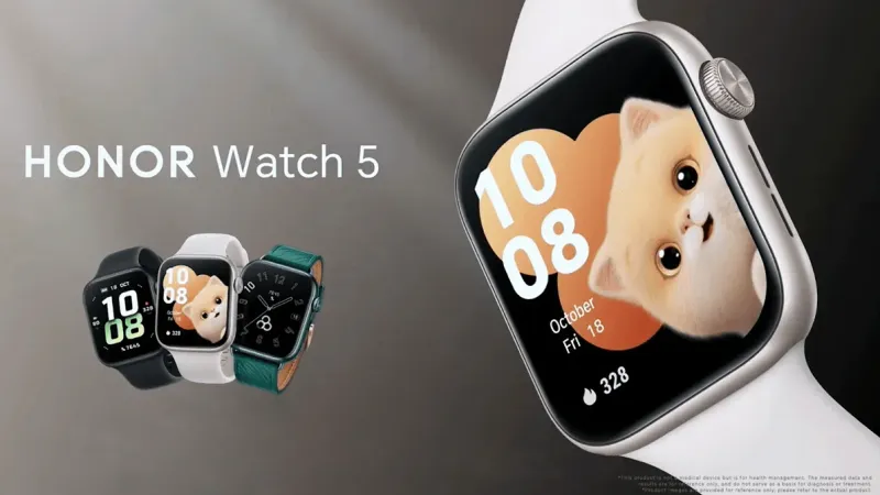 ساعة Honor Watch 5 الذكية تنطلق بشاشة كبيرة في معرض #IFA2024