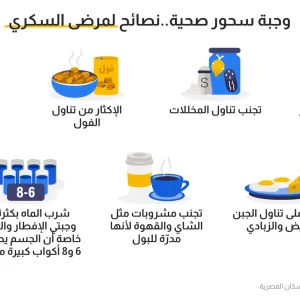 كيف تبدو وجبة السحور المثالية لمرضى السكري خلال رمضان؟