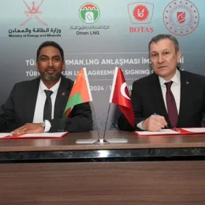 سلطنة عمان تزود تركيا بالغاز الطبيعي المسال اعتباراً من عام 2025