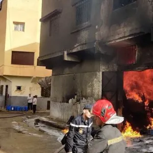حريق يسقط مصابين في مدينة صفرو