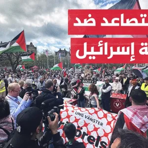 آلاف المحتجين يخرجون في مدينة مالمو السويدية ضد مشاركة إسرائيل في مهرجان غنائي