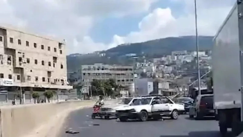 فيديو لحادث سير