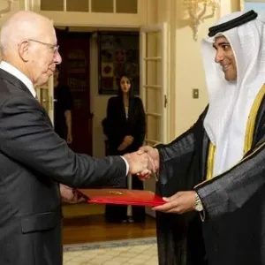 سفير الإمارات يقدم أوراق اعتماده إلى حاكم أستراليا العام