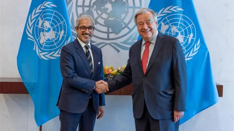 أنطونيو غوتيرش يتسلم أوراق اعتماد مندوب الإمارات لدى الأمم المتحدة