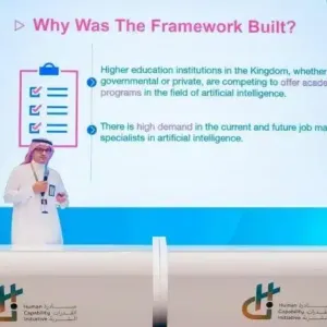 سدايا تطلق الإطار السعودي الأكاديمي لمؤهلات الذكاء الاصطناعي “ذكاء التعليم”