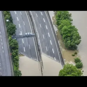 شاهد: بعد هطول أمطار غزيرة.. مدينة جنوب غرب ألمانيا تغمرها الفيضانات
