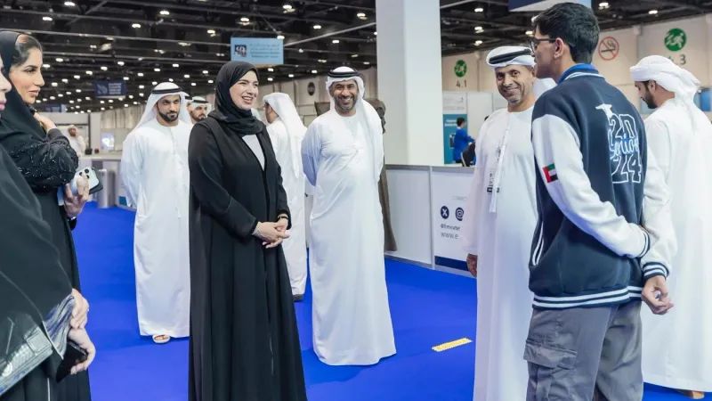 وزراء ومسؤولون يزورون المسابقة الوطنية لمهارات الإمارات