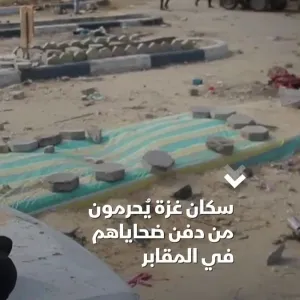 عبر "𝕏": دفن الموتى تحت أرصفة الشوارع ومواقف السيارات وحتى أقبية المنازل في غزة لم يعد مشهداً غريباً...