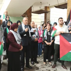 جامعة بغداد تنظم وقفة تضامنية مع أهالي غزة
