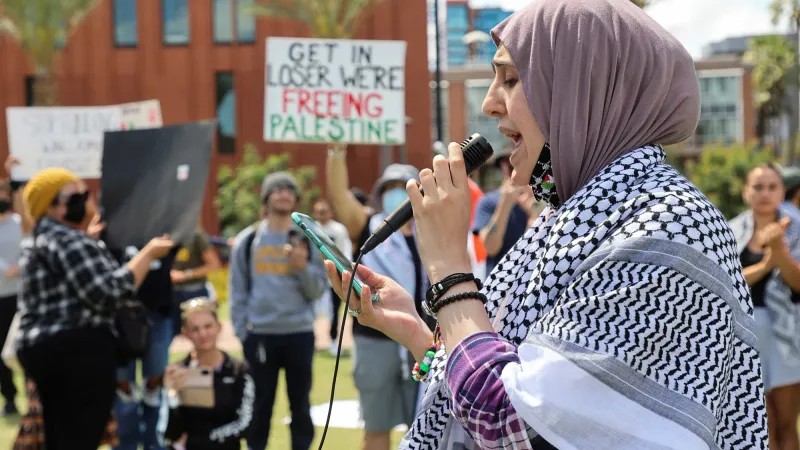 اتساع نطاق الاحتجاجات المناهضة للعدوان الإسرائيلي على غزة داخل الجامعات الأميركية